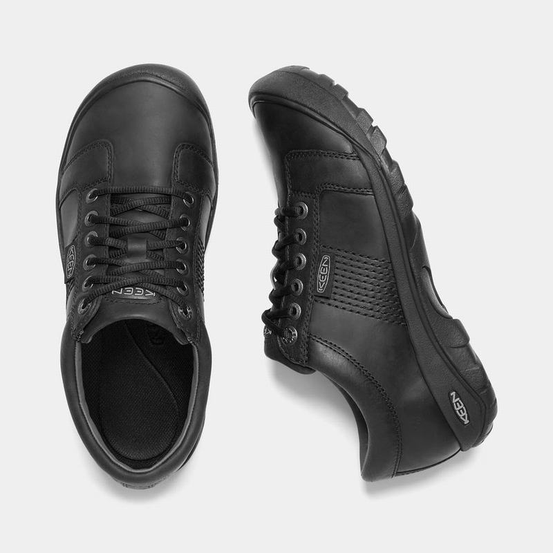 Tenis Casuales Keen Austin Cuero Lace-up Para Hombre Negros - Zapatos Keen Mexico (895714-LRY)